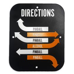 Metal Game Room Sign - Need Directions?